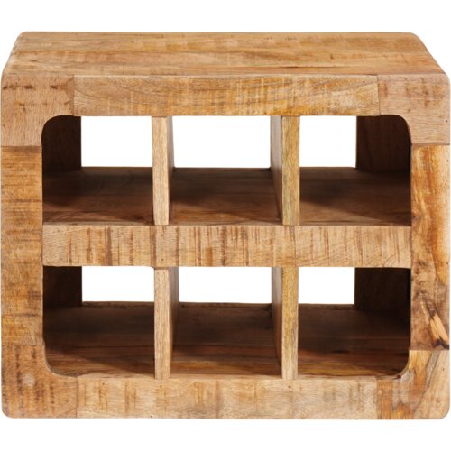 VidaXL Stalak za vino Smeđa 44 x 30 x 35 cm Čvrsto drvo manga Slike