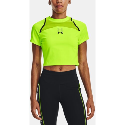 Under Armour T-Shirt UA Run Anywhere Crop SS-GRN - Women Slike