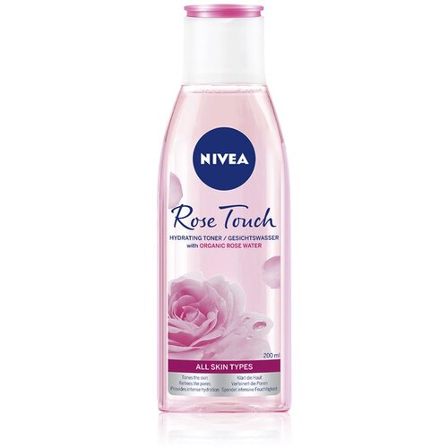 Nivea Rose Touch vlažilna voda za obraz 200 ml Slike