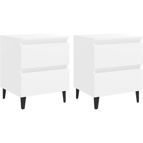 vidaXL Noćni ormarići 2 kom Bijela 40x35x50 cm Cijene