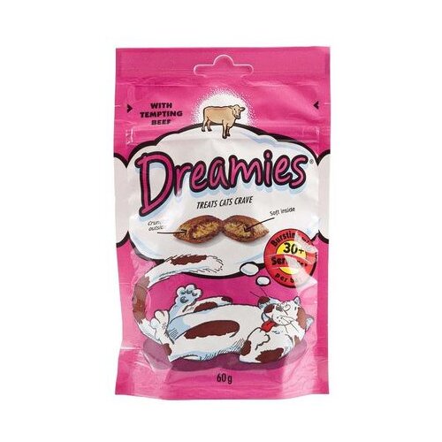Dreamies poslasica za mačke govedina 60g Slike