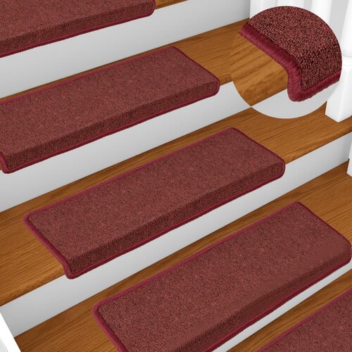  Prostirke za stepenice 15 kom 65x21x4 cm bordo pravokutni rub Cijene