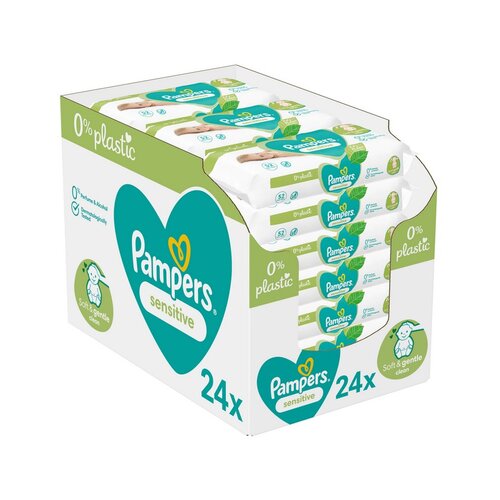 Pampers Sensitive Baby vlažni čistilni robčki za otroke za občutljivo kožo 24x52 kos Cene