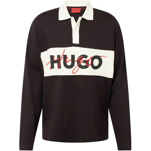Hugo Sweater majica 'Dilvret' crvena / crna / bijela