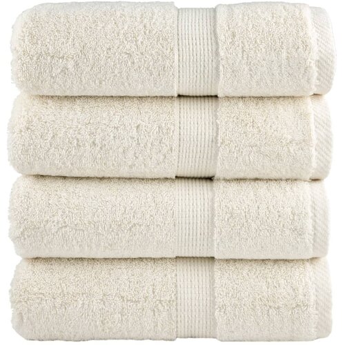 vidaXL Premium brisače za pranje SOLUND 4 kosi kremne barve 30x30 cm 600 g/m&sup2;, (5000307702) Cene