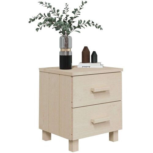 VidaXL noćni ormarići 2 kom boja meda 40x35x44,5 cm masivna borovina Slike