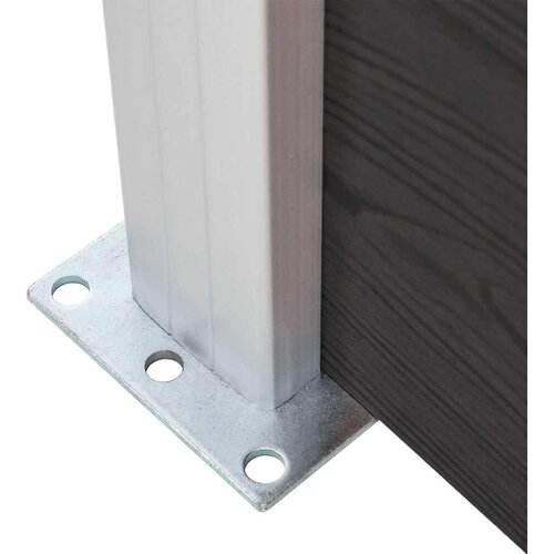  za ogradu WPC 175 x 186 cm crni Slike