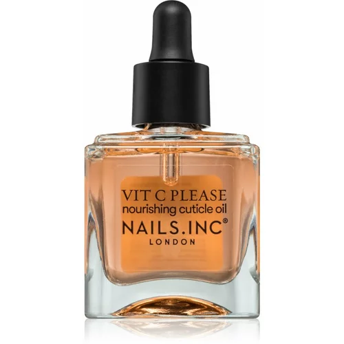 Nails Inc. Vit C Please Nourishing Cuticle Oil hranilno olje za nohte in obnohtno kožo 14 ml