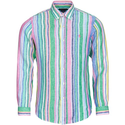 Polo Ralph Lauren Srajce z dolgimi rokavi CHEMISE COUPE DROITE EN LIN Večbarvna Cene