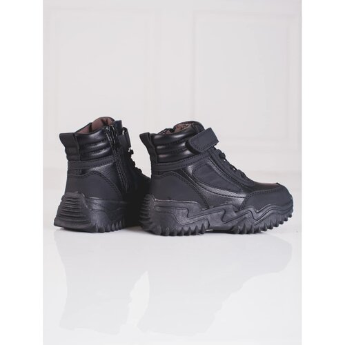 SHELOVET Boys' ankle boots on a thick sole black Slike
