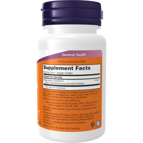 Now Foods Astaxanthin 4mg (60) Standard Slike