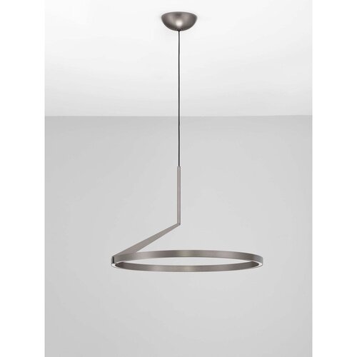 Nova Luce Aluminijasta LED zatemnitvena viseča svetilka v srebrni barvi &amp;oslash; 60 cm Tilia &amp;ndash; Slike