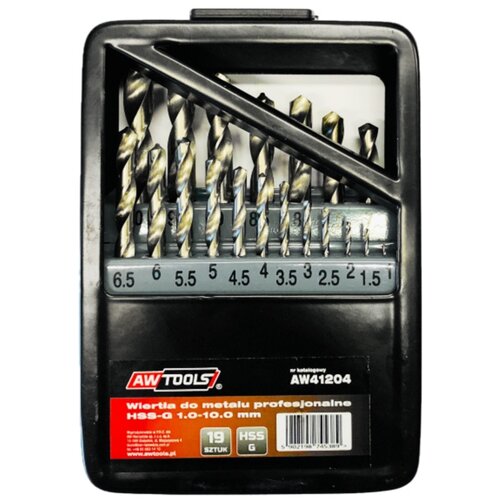 Awtools HSS-G Metal Drill Set 19L. /1.0 - 10.0mm/, (21106695) Slike