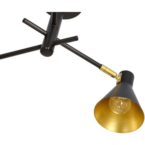 Candellux luster/visilica-less viseća lampa 3X40W E14 crna mat Slike