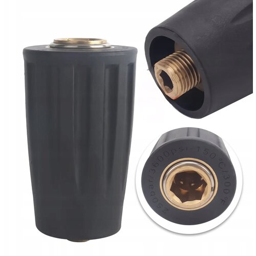 Rosfix Quickconnect Black KEW D12 &Scaron;oba &ndash; Nadomestni Del Za Visokotlačni Čistilnik Nilfisk Alto KEW Kranzle | 250 Bar, 150&deg;C, 1/4" Zunanji Navoj, (5000222813) Cene