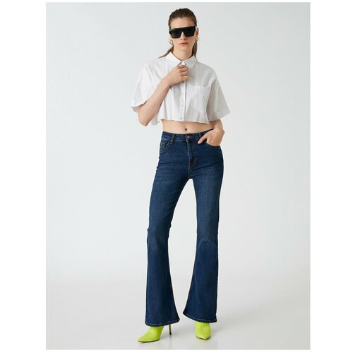 Koton High Waist Spanish Leg Jeans - Victoria Jean Slike