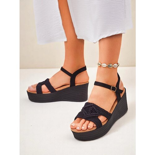 Resti Women's wedge sandals braided Sunny Day Cene