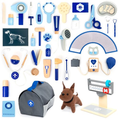 UMU® Doctors & Nurses Veterinary Set aktivnostna igrača iz lesa Cene