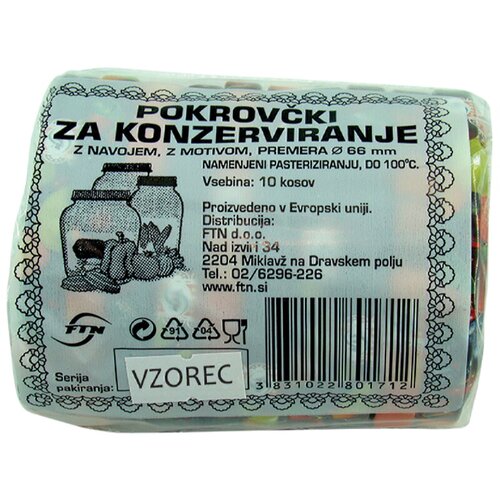  Gospodinjski set pokrovov z navojem (∅ 6,6 cm, 10 kosov) Cene