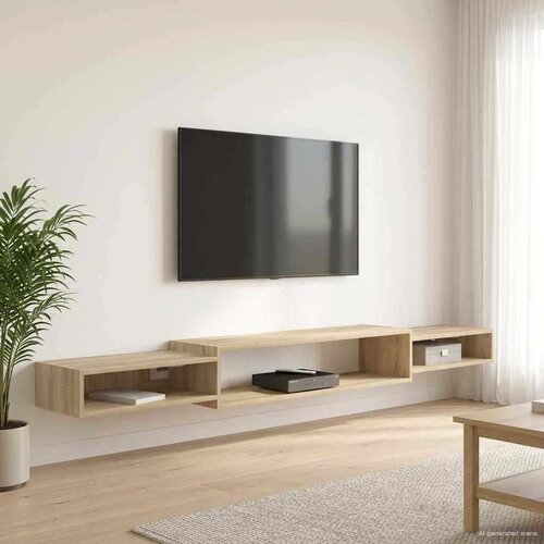 TV ormar za montažu na zid Zidna montaža Hrast sonoma - Hrast sonoma 220 cm Cijene
