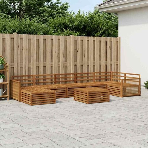  Set vanjskih sofa 8 kom. Prirodna Cijene