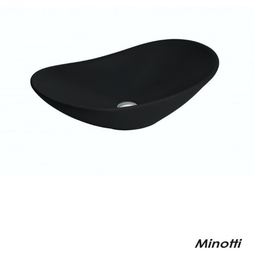 Minotti nadgradni lavabo crni 62,5x37cm Cene