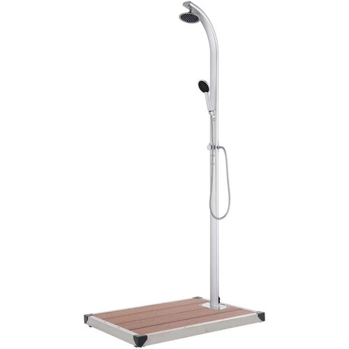  Vrtni tu&amp;scaron; sa smeđom bazom 220 cm aluminijski Slike