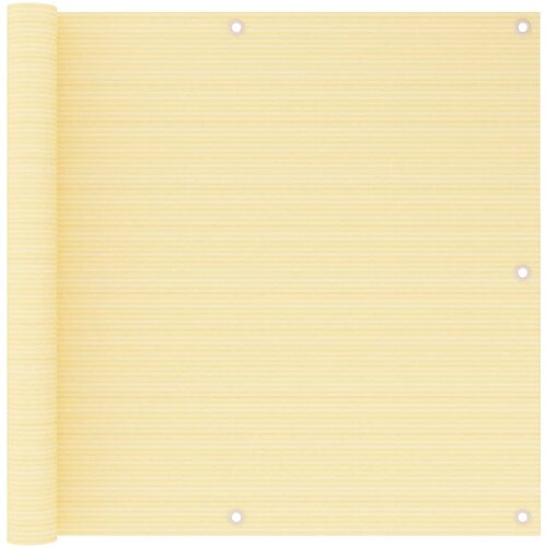 Balkonski zastor bež 90 x 500 cm HDPE Cijene
