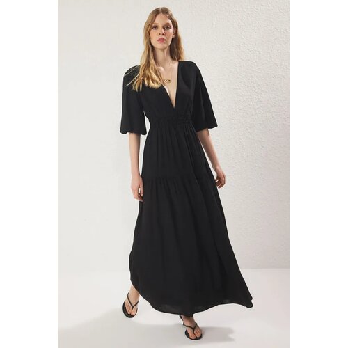 TRENDYOLMILLA Ženska haljina Twoss25El00776, Crna Cene