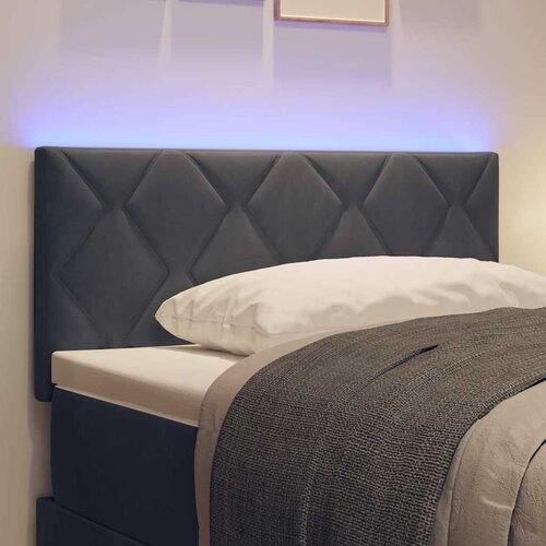  LED glava kreveta Tamno siva 100 cm Bar&amp;scaron;un Slike