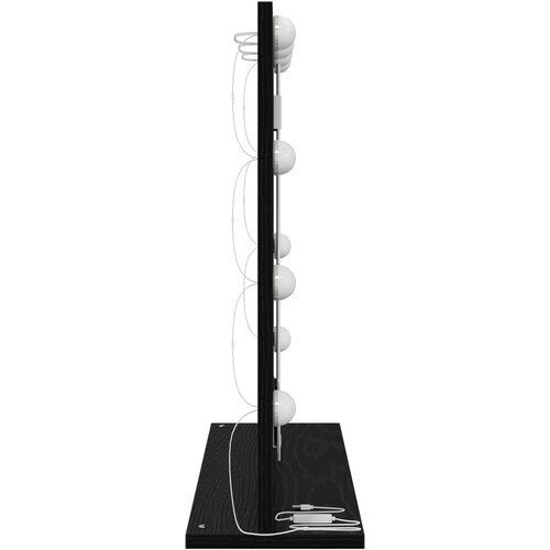  Ogledalo za Toalet Pravokutni Crni hrast 60 x 55 x 18 cm Slike