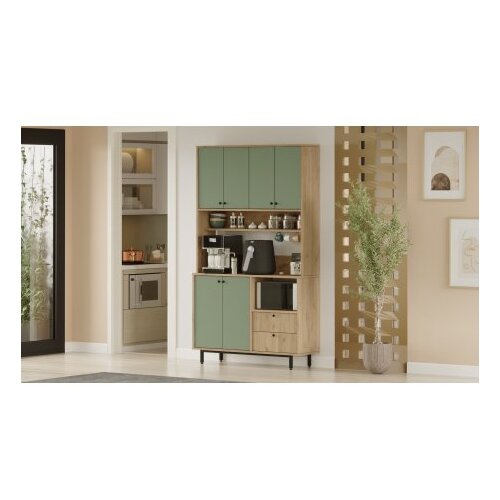 Hanah home RE7-SY oakgreen multi purpose cabinet Slike
