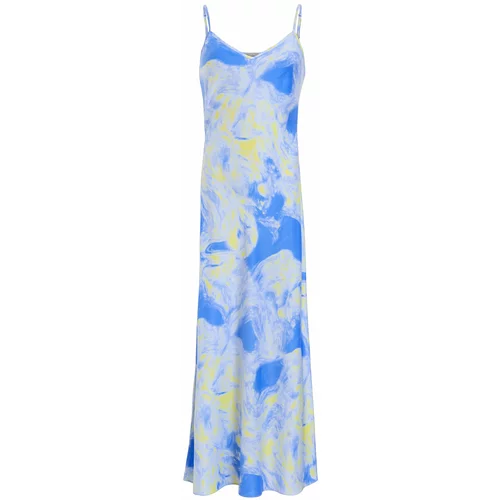 AllSaints Ljetna haljina 'BRYONY' nebesko plava / žuta / svijetlosiva
