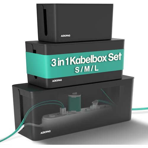 ACROPAQ 3-delni Set Organizatorev za Kable Slike