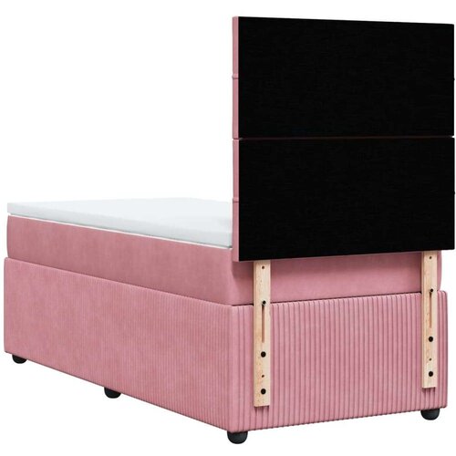 vidaXL Box spring krevet s madracem ružičasti 90x190 cm bar&scaron;unasti Cijene