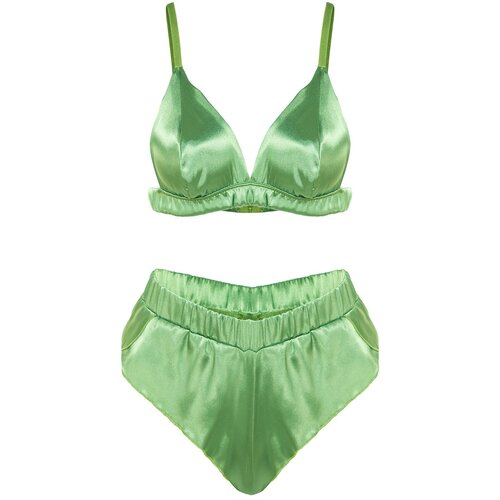 Trendyol Underwear Set - Green - Plain Slike