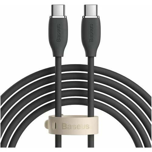 Baseus Kabel USB C-C 2m 100W 20V5A Silica gel črn (20399025)