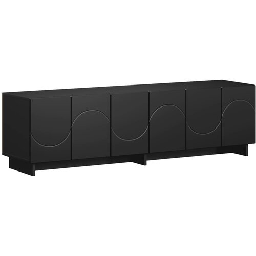  TV stalak 140 x 34,5 x 40 cm Crna Konstruirano drvo Slike