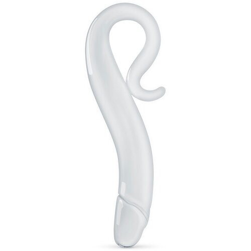 Gildo Ukrivljen steklen dildo, z držalom Cene