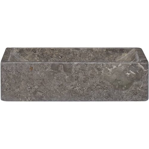 Maison Chic Umivalnik - Kopalna umivalnik - Lavabo 45x30x12 cm marmor visok sijaj siv, (21684675) Cene