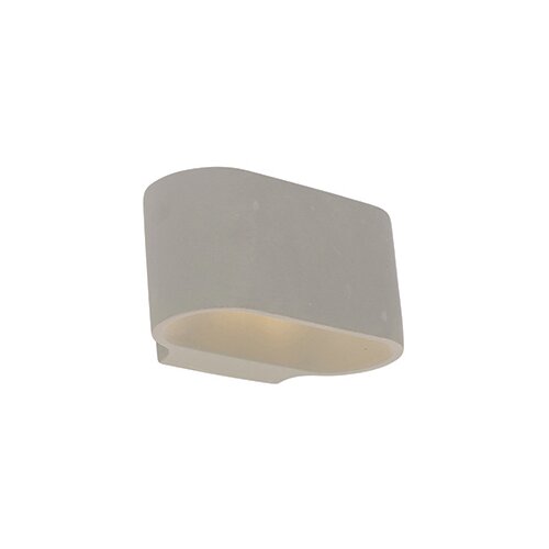 QAZQA Smart ovale wandlamp beton incl. Wifi G9 - Arles Cene