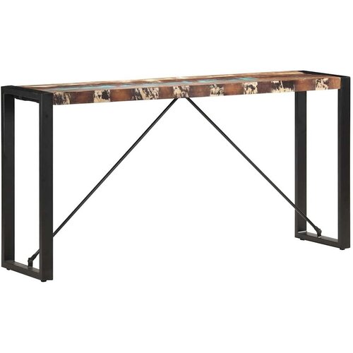  Konzolni stol 150 x 35 x 76 cm od masivnog obnovljenog drva - &amp;Scaron;areni 1 150 cm Slike