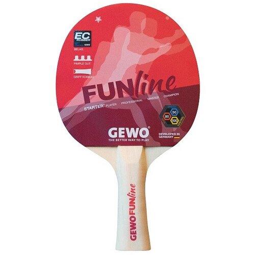 Gewo Reket za stoni tenis Fun-Starter, Crveni Slike