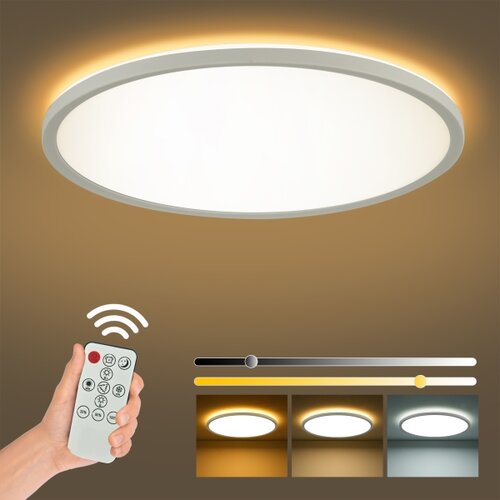 Brilagi - LED prigu&amp;scaron;iva svetiljka ULTRA SLIM LED/24W/230V prečnik 42 cm bela + daljinski upravljač Slike