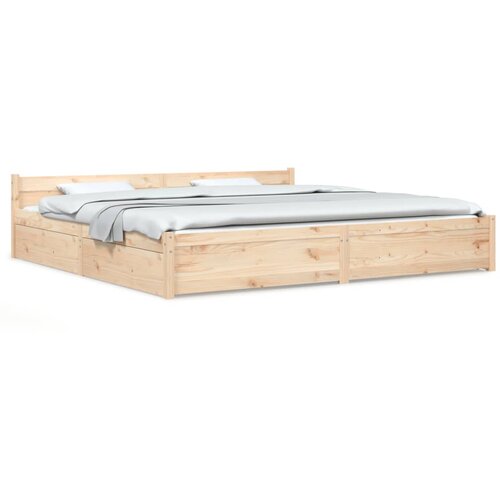 VidaXL Posteljni okvir s predali 200x200 cm, (20606002) Slike