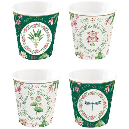 Easy Life Set lonček za črno kavo Botanic Chic 100ml / 4 kos / porcelan, (5000199445) Cene