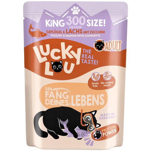  Ekonomično pakiranje Lucky Lou Adult 2 x 300 g - Perad i losos Cijene