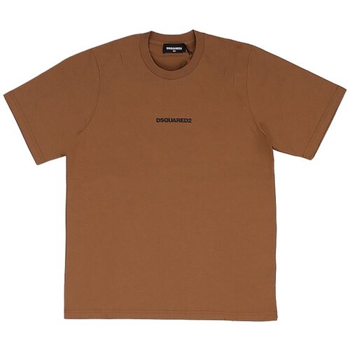 Dsquared Majice s kratkimi rokavi DQ2823 D004G Kostanjeva Cene