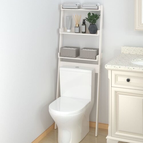 vidaXL Stalak za kupaonicu bijeli 63 5x32x179 cm od masivne borovine Cijene