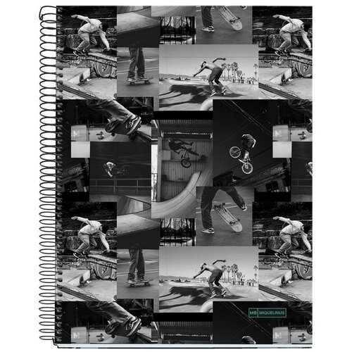 Apli Kolegij blok A4 70g 140L spiralni kocke Extra rigid cardboard lifestyle skate park MR4195 Slike